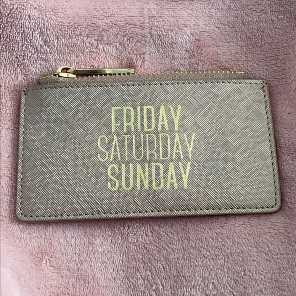 Neiman Marcus Card Wallet in Rose Gold